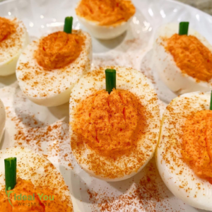 Pumpkin Deviled Eggs
